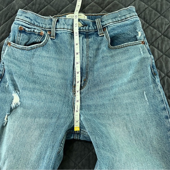 Abercrombie & Fitch Jeans Women 29 8 The 90s Straight Ultra High Rise Distressed - Picture 5 of 8